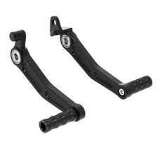 REAR BRAKE PEDAL/GEAR SHIFT PEDAL FOR KTM 125 DUKE ALU CNC ANODIZED BLACK (PAIR)  -AVOC-