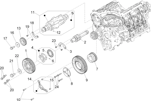 Arbre intermédiaire - Contre-arbre