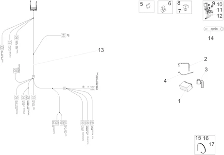 Circuit electrique arrière