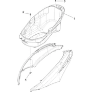 Logement casque - Dessous de selle