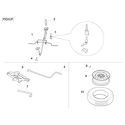 Roue de secours - Trousse à outils