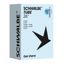 CHAMBRE A AIR VELO 26 x 1.20-1.90 SCHWALBE CLIK VALVE 40mm (30-47x559/597) (SCV12)