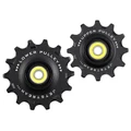 GALET DERAILLEUR TRIPEAK 12-14 DENTS ROULEMENT G5 CERAMIQUE POUR SHIMANO RD91xx/80xx/70xx 12V. NOIR (4 RONDELLES DURACE/4 RONDELLES ULTEGRA ,105) (BLISTER DE 2)