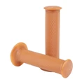 GRIP- DOMINO ORIGINAL- ON ROAD 1124 CAFE RACER BROWN 128mm CLOSED END (PAIR)