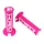 REVETEMENT POIGNEE KRM PRO RIDE SCOOT/50 A BOITE ROSE/BLANC - CLOSED END (PAIRE)