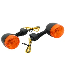 TURN SIGNAL FOR 50cc MOTORBIKE DERBI 50 SENDA 1995> ORANGE/BLACK (PAIR) -REPLAY