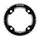 CHAINRING FOR MTB-4 arms- FOR DOUBLE 36 Teeth Ø104 External ALU BLACK- FSA 10/11 Speed (WB272B)