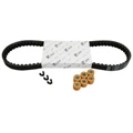 KIT TRANSMISSION (COURROIE, GALETS, GUIDES) ORIGINE PIAGGIO 50 LIBERTY 4T 1998>2005/APRILIA 50 SCARABEO 4T 2V 2002>2009, SCARABEO 4T 4V 2010>  -1R000445-