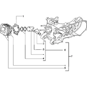 Ensemble cylindre-piston-axe de piston