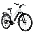 VELO ELECTRIQUE/VAE CITY 29 LEADER FOX SANDY 2024 FEMME BLANC BRILLANT 9V MOTEUR ROUE AR BAFANG 36V 45Nm BATTERIE 20Ah (18'' - H46cm - TAILLE M - POUR ADULTE DE 168cm à 178cm)