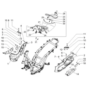 Protection centrale - Repose-pieds