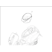 Logement casque - Dessous de selle