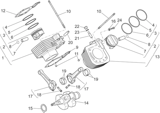 Arbre moteur - Cylindre