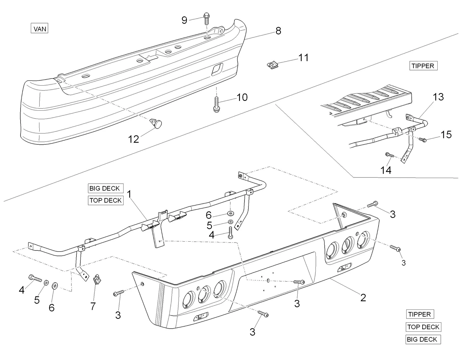 Fenêtres latérales AR - Panneaux 