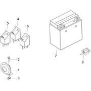 Relais - Batterie - Avertisseur sonore