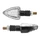 TURN SIGNAL FOR MOTORBIKE- AVOC ASO 13 LEDS ABS BODY - TRANSPARENT/BLACK (Long 78mm / H 37mm (Wd 27mm) (EEC APPROVED) (Pair)