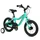 VELO MUSCULAIRE ENFANT 14 POUCES LEADER FOX BUBU 2025 VERT CLAIR MONOVITESSE CADRE ALU (TAILLE ENFANT JUSQU'A 105cm) -V BRAKE