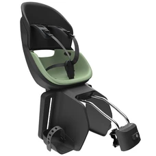 PORTE BEBE/SIEGE ENFANT ARRIERE PRODIGEE ICON A FIXER SUR CADRE NOIR COUSSIN VERT JADE AVEC SERRURE (JUSQU'A 22 kg MAX) (HOMOLOGUE CE EN 14344)