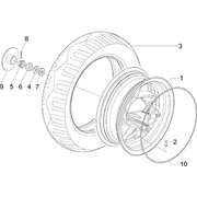 Roue arrière