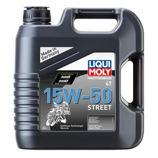 HUILE MOTEUR 4 TEMPS LIQUI MOLY MOTO STREET 4T 15W50 (4 L) SYNTHETIQUE