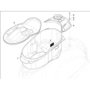 Logement casque - Dessous de selle