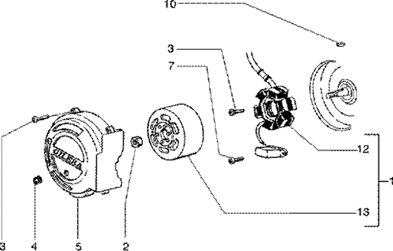Volant magnetique