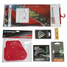 KIT/PACK ENTRETIEN SCOOT ADAPTABLE MBK 50 OVETTO 2T/YAMAHA 50 NEOS 2T (PACK 6 PIECES) -SELECTION P2R
