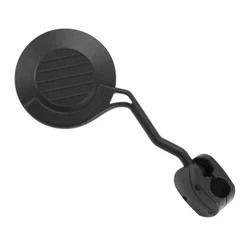 RETROVISEUR MOTO / QUAD / SCOOT UNIVERSEL ENDURO REPLIABLE DROIT NOIR (AVEC COLLIER) (HOMOLOGUE CE) -P2R