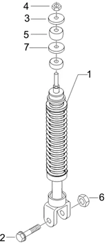 Suspension arrière - Amortisseur/s