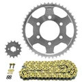 KIT CHAINE ADAPTABLE HONDA 125 CB R 2018>2020 428 15x47 (DIAM COURONNE 68/90/10.25) (DEMULTIPLICATION ORIGINE) -AFAM