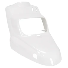 CARENAGE/TABLIER AV SCOOT ADAPTABLE MBK 50 BOOSTER 2004>/YAMAHA 50 BWS 2004> BLANC BRILLANT -P2R