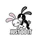 STICKER LETHAL THREAT MINI NASTY RABBIT JUST DO IT (60x80mm)