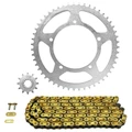 KIT CHAINE ADAPTABLE APRILIA 50 RX 1999>2001 420 12x51 (DIAM COURONNE 105/120/8.5) (DEMULTIPLICATION ORIGINE) -AFAM