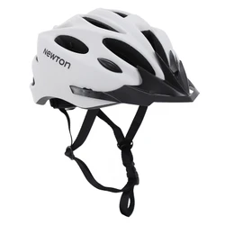 CASQUE VELO ADULTE NEWTON ROUTE/VTT SPORT GRIS CLAIR MAT IN-MOLD FERMETURE BOUCLE FIDLOCK TAILLE 55-58 AVEC VISIERE ET LOCK (VENDU EN BOITE)