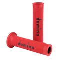 REVETEMENT POIGNEE DOMINO MOTO ON ROAD A010 ROUGE/NOIR OPEN END 120-125mm (PAIRE)