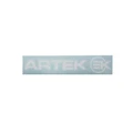 AUTOCOLLANT/STICKER ARTEK BLANC PREDECOUPE (PLANCHE 215mm x 45mm AVEC 1 ARTEK et 1 EK)  HAUTE QUALITE