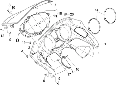 Groupe instruments - Cruscotto