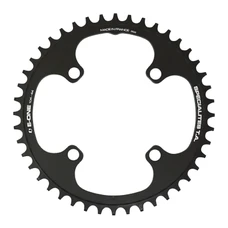 CHAINRING FOR E-BIKE - SINGLE 44teeth Ø104 BLACK TA E-ONE 4 ARMS ALU 7075 FOR BOSCH / BROSE / YAMAHA / GIANT / SHIMANO E-STEPS TA E-ONE