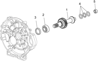 Arbre embrayage monodisque