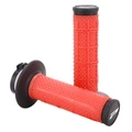 REVETEMENT POIGNEE PROGRIP MOTO OFF ROAD 809 SIMPLE DENSITE NOIR/ROUGE CLOSED END 115mm (AVEC LOCK ON - LIVRER AVEC 7 EMBOUTS 2T ou 4T) (CROSS/MX) (PAIRE)