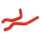 DURITE DE REFROIDISSEMENT D'EAU 50 A BOITE POUR RIEJU 50 MRT/BETA 50 RR/SHERCO 50 SM SILICONE ROUGE (LIVREE PAR 2) -P2R