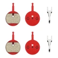PLAQUETTE DE FREIN TROTTINETTE CT010-R COMPATIBLE BRIGMTON, DUALTRON, JOYOR, KAABO, KUGOO, OVEX, SKATEFLASH, TNE, VSETT, ZERO (RESINE 2.3mm DIAM 23.5 mm) (VENDU PAR 2 PAIRES) -SELECTION P2R