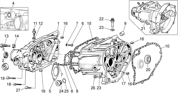 Carter de boîte vitesses