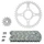 KIT CHAINE ADAPTABLE HONDA VT 125 C SHADOW 1999>2008 520 14x41 (DIAM COURONNE 58/90/10.5) (DEMULTIPLICATION ORIGINE) -AFAM