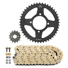 KIT CHAINE ADAPTABLE YAMAHA 125 YBR 2006>2016 428 14x45 (DIAM COURONNE 64/80/8.5) (DEMULTIPLICATION ORIGINE) -JT SPROCKETS/DID