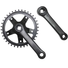 CHAINSET FOR URBAN BIKE- P2R STEEL- 127mm WITH 36T.CHAINRING (BOTTOM BRACKET 131MM)