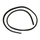 FRONT BOOT DOOR GASKET "PIAGGIO GENUINE PART" 50-125 FLY, VESPA LX, PRIMAVERA, VESPA SPRINT, 125-250-500 X9, BEVERLY  -297275-