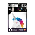 AUTOCOLLANT/STICKER REFLECHISSANT LICORNE ARC EN CIEL -REFLECTIVE BERLIN