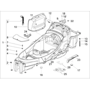 Logement casque - Dessous de selle
