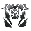 CARROSSERIE/CARENAGE MAXISCOOTER ADAPTABLE YAMAHA 560 TMAX 2020>2021 NOIR BRILLANT (KIT 15 PIECES)